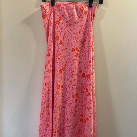 Altar'd State strapless dainty soft girl satin couquette dress-S - Picture 4 of 7